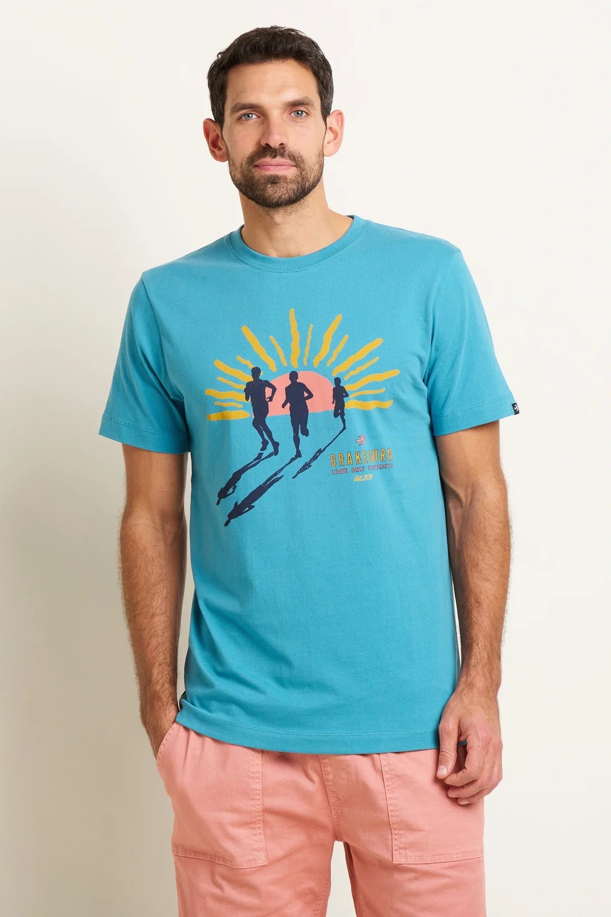 Brakeburn Mens Runners Tee - Blue