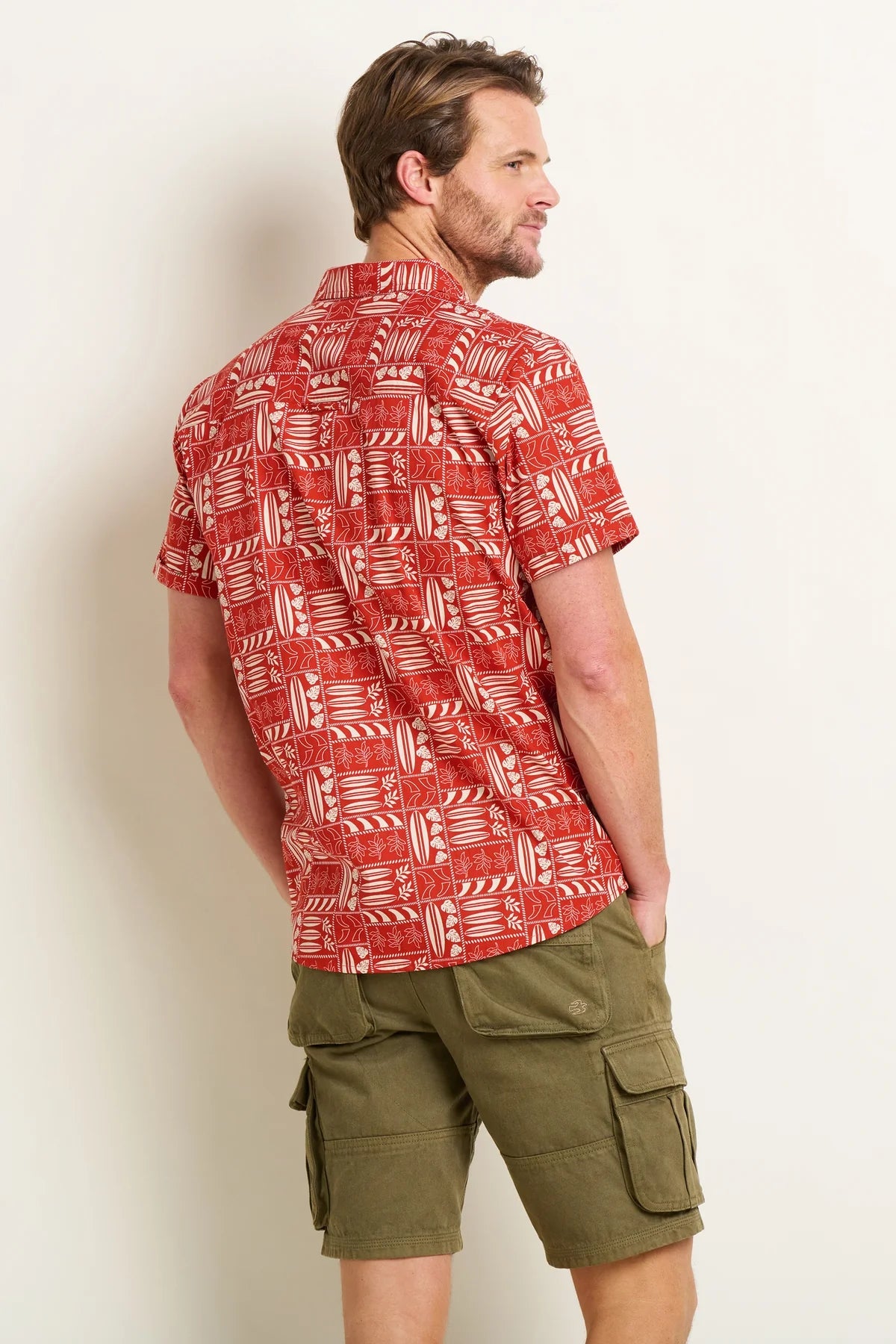 Brakeburn Mens Sclosa Shirt - Red
