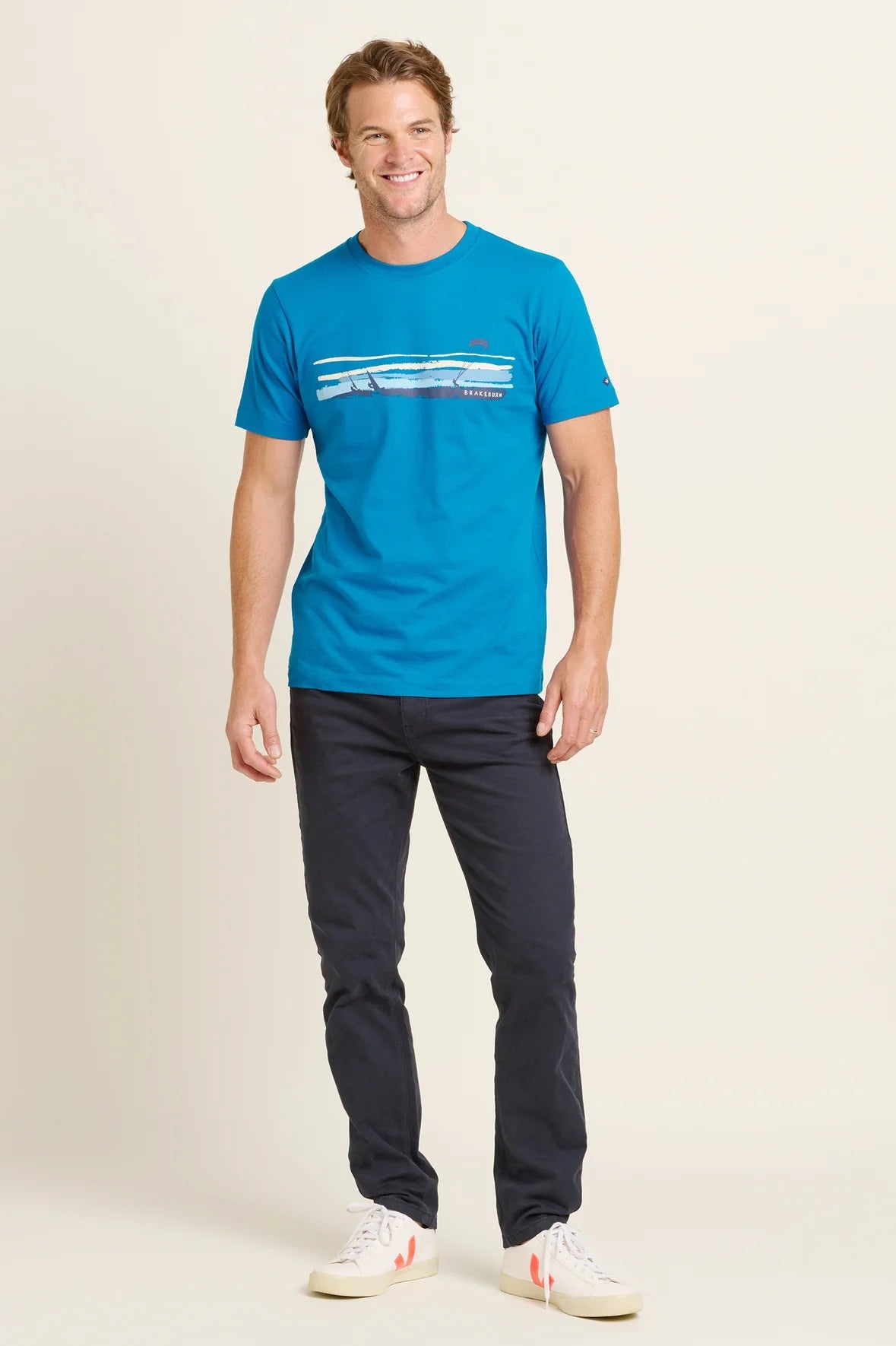 Brakeburn Mens Watersports Tee - Blue