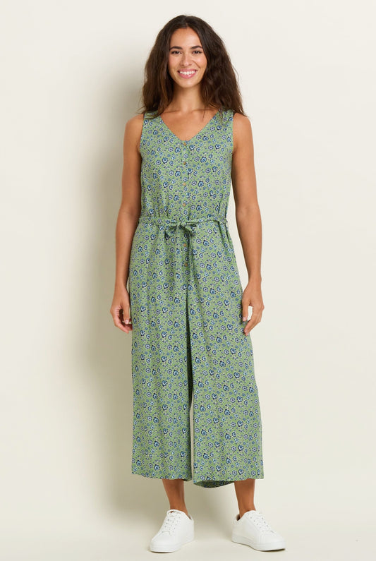 Brakeburn Womens Elsie Jumpsuit - Green