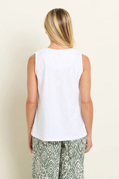 Brakeburn Womens Hazel Vest - White