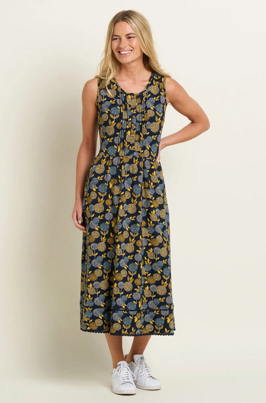 Brakeburn Womens Luna Sleeveless Dress - Navy