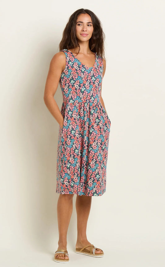 Brakeburn Womens Millie Sleeveless Dress - Multicoloured