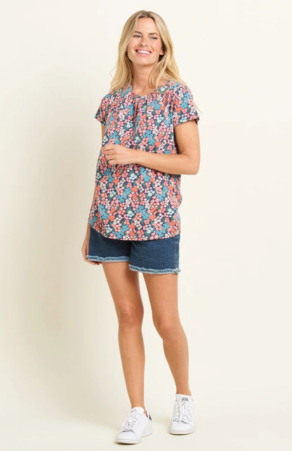 Brakeburn Womens Millie T-Shirt - Multi Floral