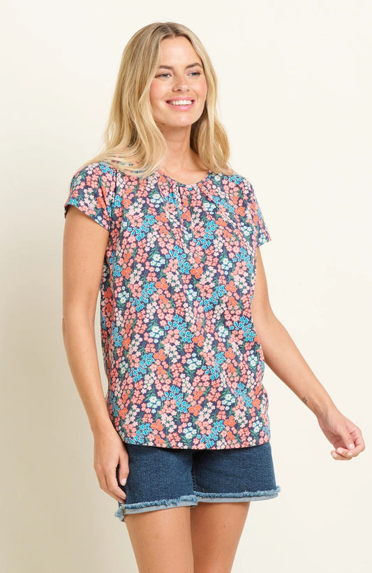 Brakeburn Womens Millie T-Shirt - Multi Floral