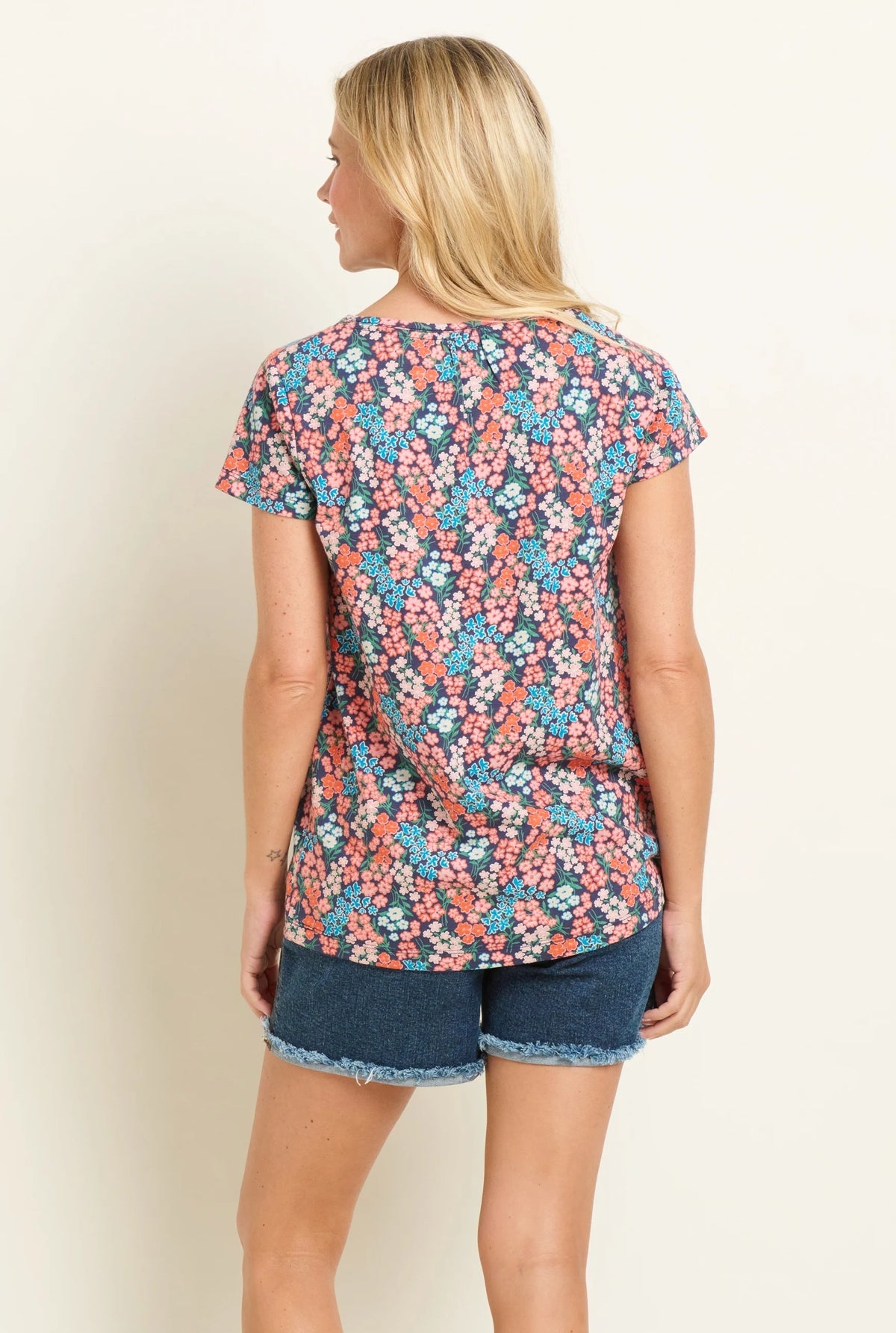 Brakeburn Womens Millie T-Shirt - Multi Floral