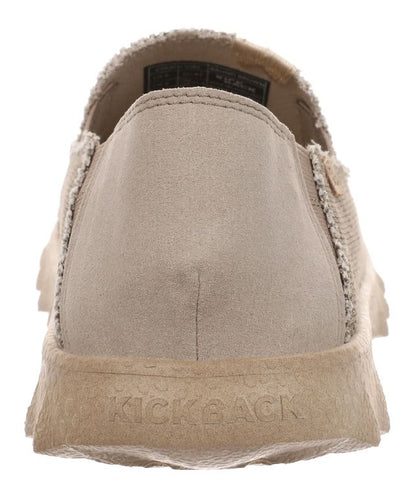 Kickback Mens Couch Vibe Slip On Canvas Shoes - Bruno Brown