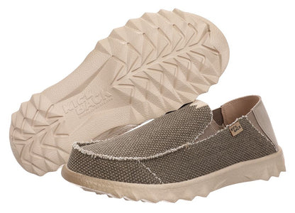 Kickback Mens Couch Vibe Slip On Canvas Shoes - Bruno Brown