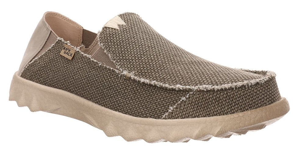 Kickback Mens Couch Vibe Slip On Canvas Shoes - Bruno Brown
