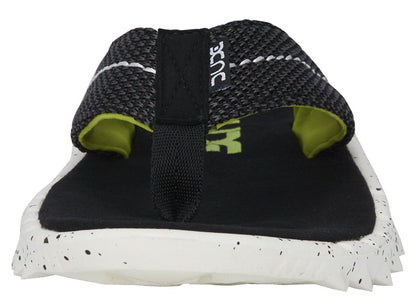 Dude Sava Sox Flip Flops - Black