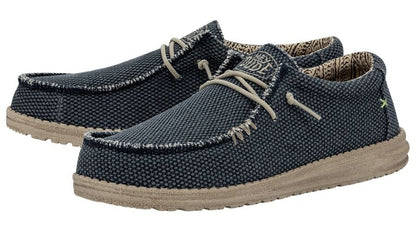 Dude Mens Wally Braided Shoes - Blue Night