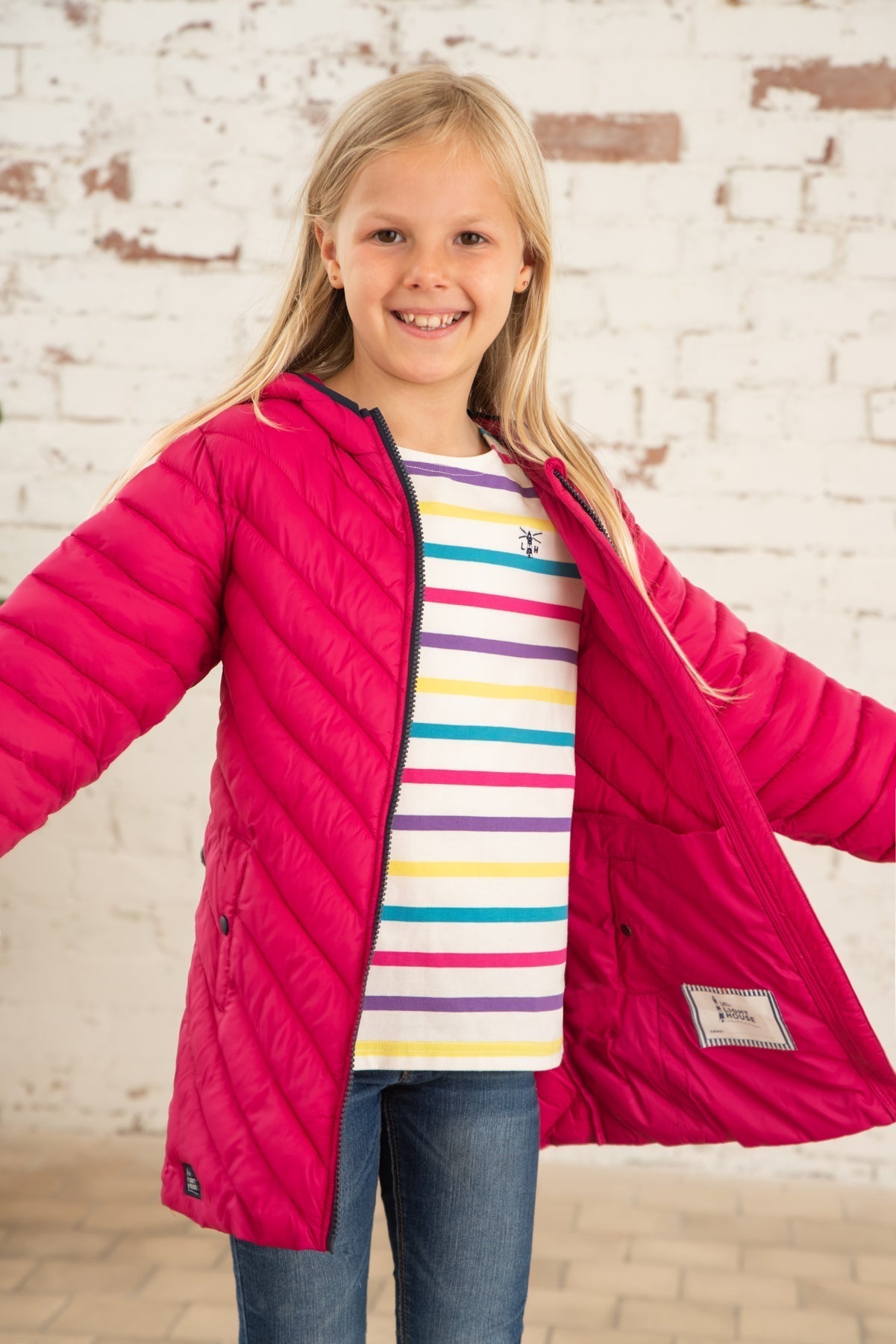 Lighthouse Kids Georgia Padded Coat - Bright Pink