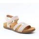 Heavenly Feet Womens Tyra Comfort Sandals - Beige