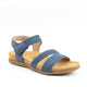 Heavenly Feet Womens Tyra Comfort Sandals - Navy