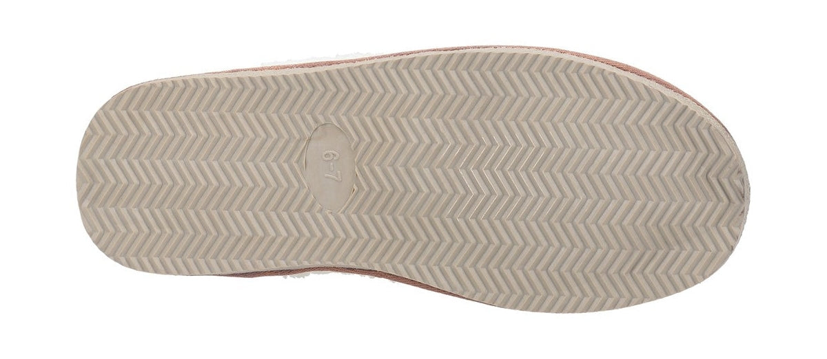 Bottom view of a womens Hush Puppies slipper sole.