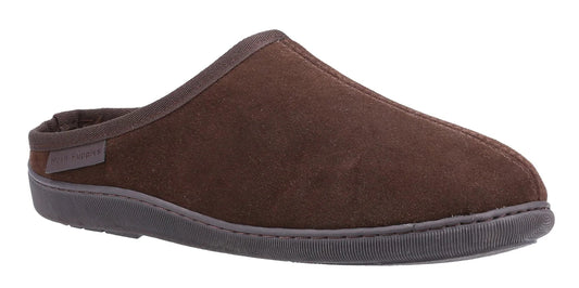 Hush Puppies Mens Ashton Slippers - Brown