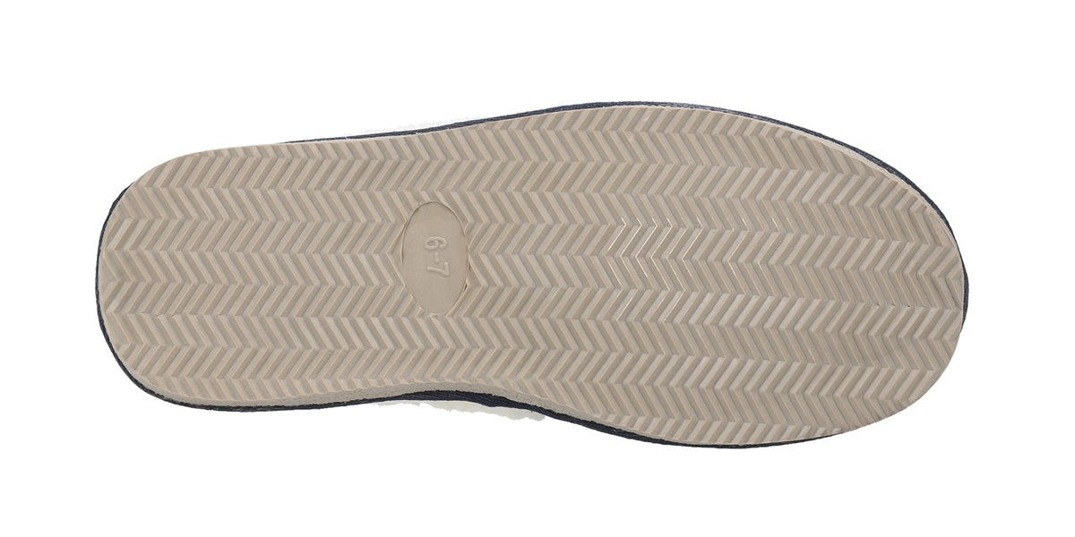Bottom view of a womens Hush Puppies Arianna slipper on a white background.
