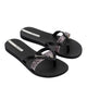 Ipanema Womens Kirei Chic Flip Flops - Black / Zebra Print