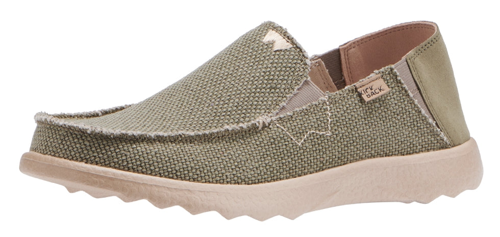 Men's cotton canvas Couch 2.0 Vibe shoes from Kickback in Khaki.