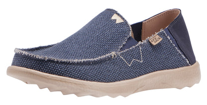 Men's cotton canvas Couch 2.0 Vibe shoes from Kickback in Navy.
