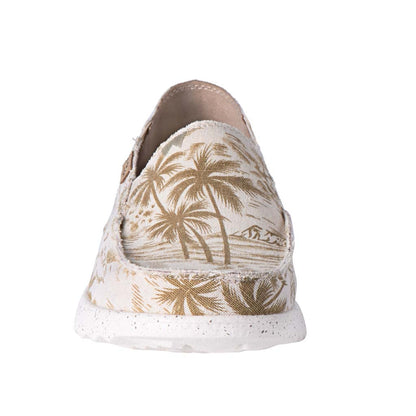 Kickback Mens Couch 2.0 Beach Print Canvas Shoes - Brown
