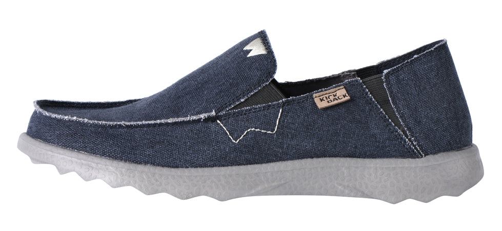 Kickback men's Couch 2.0 lightweight slip on canvas shoes in Dark Navy.