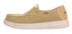 Kickback Mens Barbeach Slip On Woven Canvas Shoes Mustard