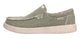Kickback Mens Don Juan Slip On Woven Canvas Shoes Khaki