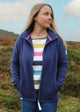 Lazy Jacks Womens LJ33 Zip Through Sweatshirt - Twilight