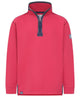 Lazy Jacks Mens LJ40 1/4 Zip Sweatshirt Rouge Red