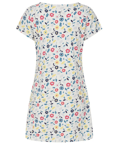 Lazy Jacks women's floral tunic with vibrant flower print in soft, comfortable fabric