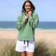 Lazy Jacks Womens LJ3 1/4 Zip Sweatshirt - Samphire Green