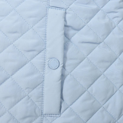 Lazy Jacks womens gilet in light blue with quilted design for casual layering
