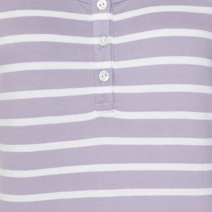 Lazy Jacks Womens LJ110 Stripe Vest Lilac