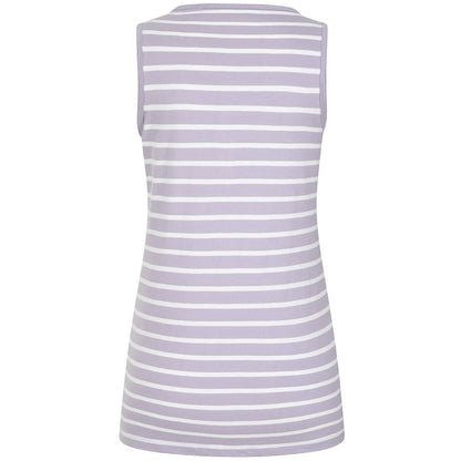 Lazy Jacks Womens LJ110 Stripe Vest Lilac