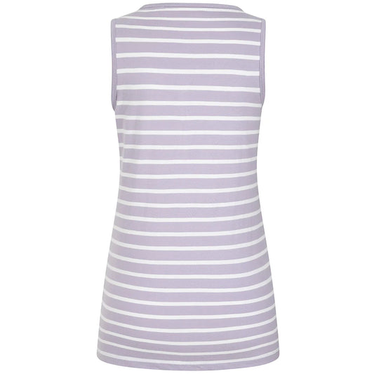 Lazy Jacks Womens LJ110 Stripe Vest Lilac
