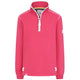 Lazy Jacks Womens LJ3 Zip Neck Sweatshirt Cherry