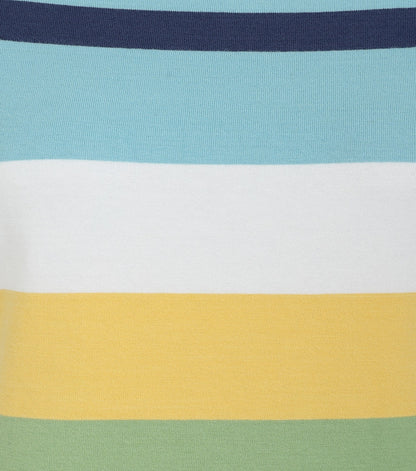 Lazy Jacks Womens LJ115 Stripe T-Shirt Dress - Greens