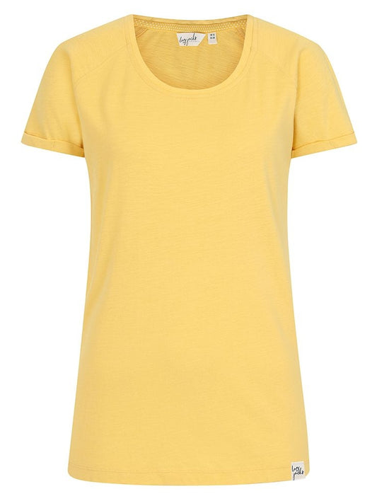 Lazy Jacks womens LJ163 short sleeve tee in Lemon Yellow