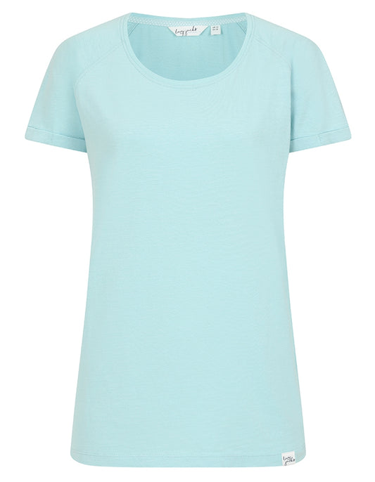 Lazy Jacks womens LJ163 short sleeve tee in Mint.