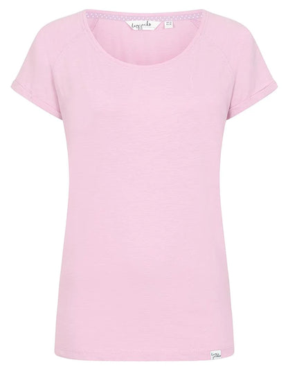 Lazy Jacks women's LJ163 short sleeve scoop neck tee in Pink.