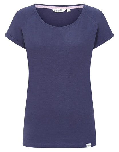 Lazy Jacks women's LJ163 short sleeve scoop neck tee in Twilight Navy.