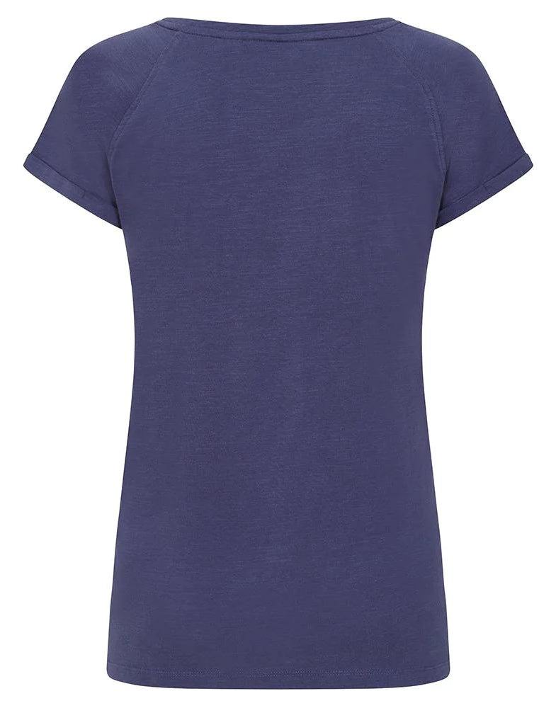 Lazy Jacks LJ163 women's Twilight Navy short sleeve scoop neck t-shirt.