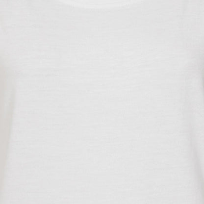 Women's LJ163 short sleeve slub cotton tee from Lazy Jacks in White.