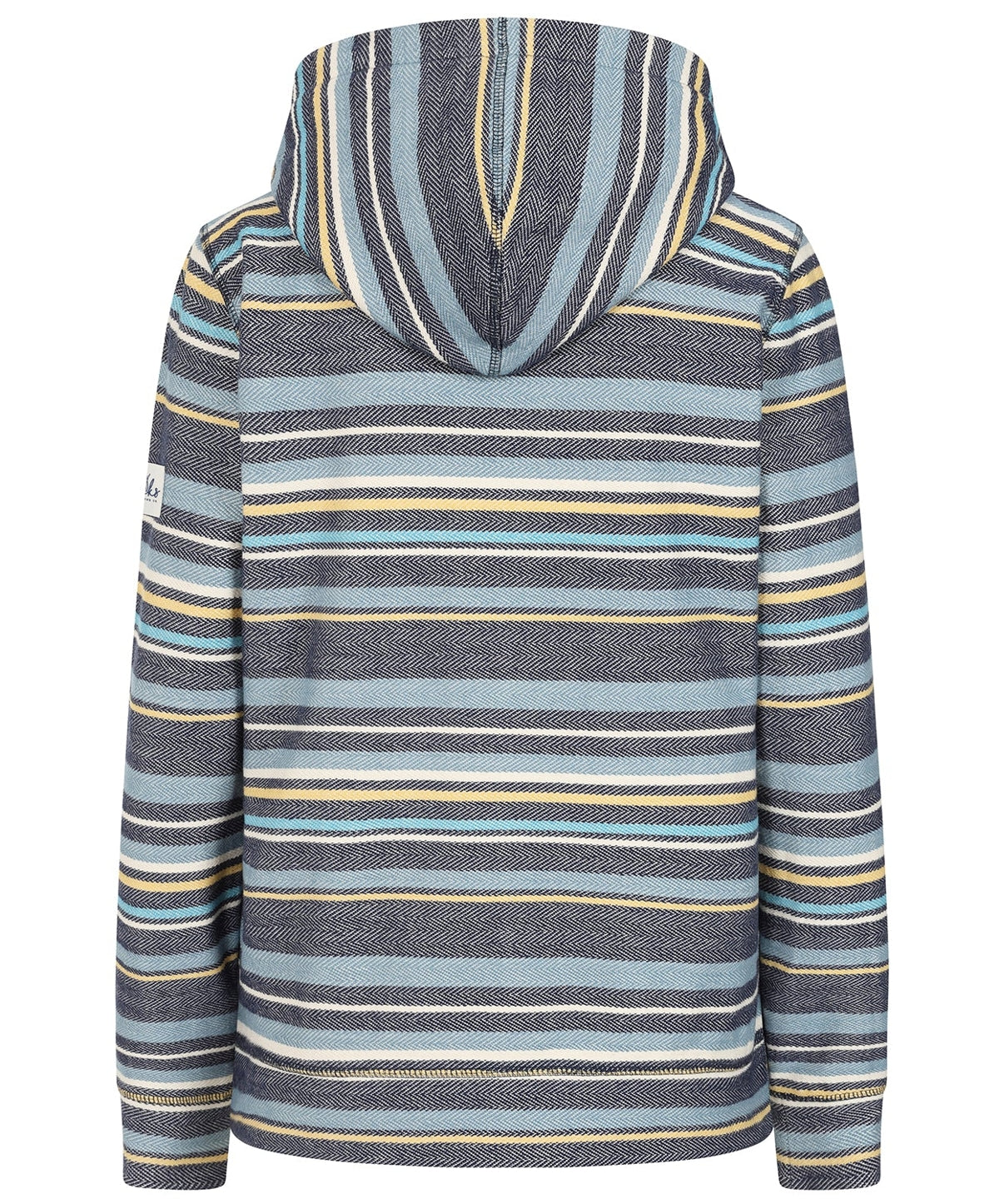 Lazy Jacks Womens LJ302 Textured Striped Hoodie - Twilight