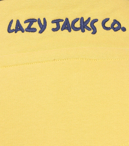 Lazy Jacks Womens LJ3 Porthleven Print Sweatshirt - Lemon Yellow