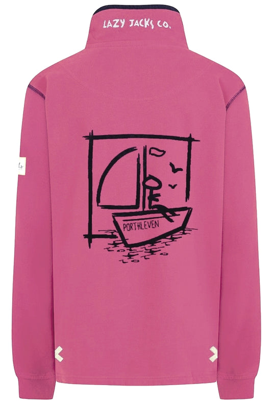 Lazy Jacks Womens LJ3 Porthleven Print Sweatshirt - Cherry