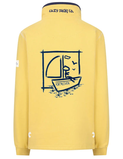 Lazy Jacks Womens LJ3 Porthleven Print Sweatshirt - Lemon Yellow