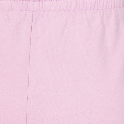 Women's LJ55 elasticated drawstring waist sweatshorts from Lazy Jacks in Pink.