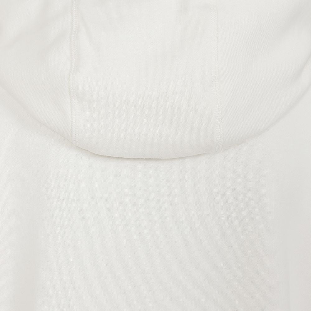 Women's zip through LJ101 style Lazy Jacks hoodie in chalk white.